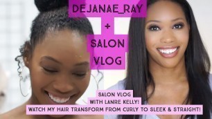 STRAIGHTENING MY HAIR! | Keratin Treatment for Natural Hair | Salon Vlog