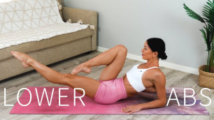 '8 MIN LOWER ABS WORKOUT || At- Home Pilates'