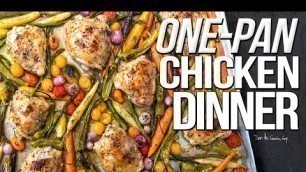 ONE PAN CHICKEN DINNER (KETO?) | SAM THE COOKING GUY 4K