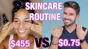 Alicia Keys $455 Skincare Routine VS $0.75 Skincare Routine