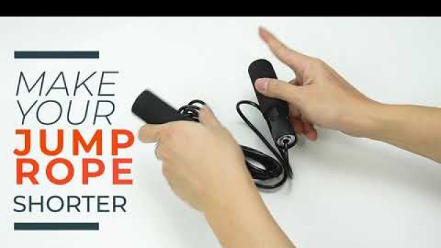 'How to Shorten your jump rope - How to size trim a Skipping Rope'