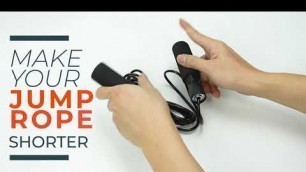 'How to Shorten your jump rope - How to size trim a Skipping Rope'
