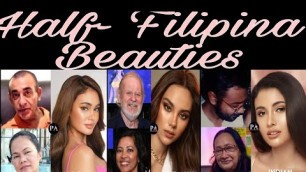 'Beauty Queens & Celebrities Half- Filipina Beauties | Princess Fajardo Channel'