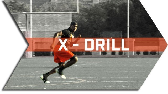 'X - DRILL - FOOTBALL SPEED & AGILITY TRAINING - CONE DRILLS'