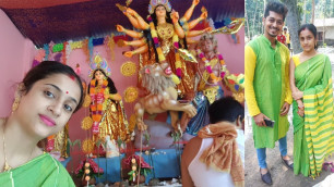 'DURGA PUJA SAPTAMI VLOG || SMART BEAUTY CHANNEL || BANGALI VLOG ||'