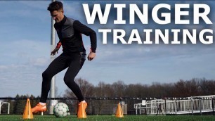 'Individual Technical Training Drills For Wingers | Match Specific Winger Training Session'