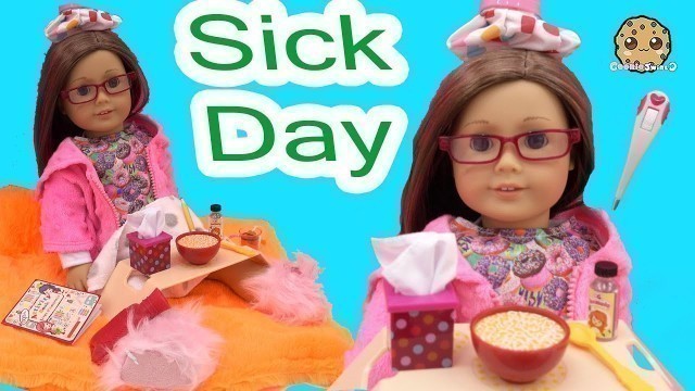 Sick Day - Get Well American Girl Doll with Our Generation Under the Weather Care Set