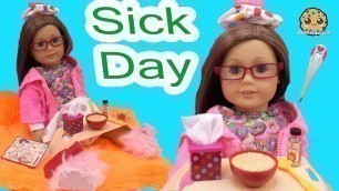 Sick Day - Get Well American Girl Doll with Our Generation Under the Weather Care Set