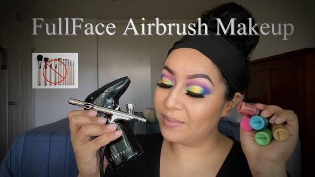 How To Airbrush A Colorful Look Only Using Airbrush Makeup