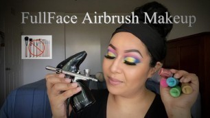 How To Airbrush A Colorful Look Only Using Airbrush Makeup