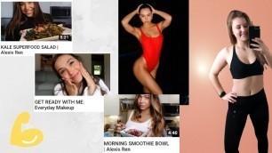 I become Alexis Ren for a day (workout, diet, skincare)