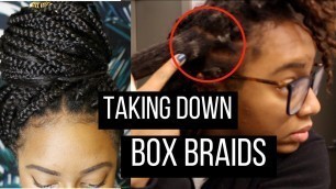 TAKING DOWN MY BOX BRAIDS