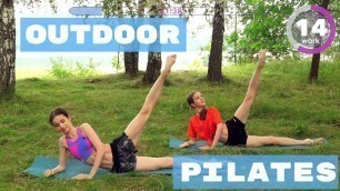 'OUTDOOR PILATES WORKOUT for LEGS & CORE ballet inspired'