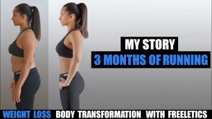 'My 3 Month Bikini Body Weight Loss Transformation with Freeletics Running'