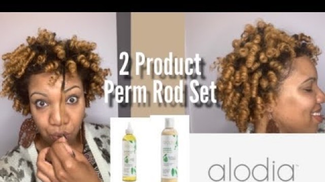 Perm Rod Set on Natural hair| Feat. Alodia Hair Care