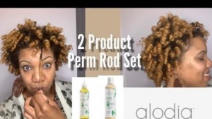 Perm Rod Set on Natural hair| Feat. Alodia Hair Care
