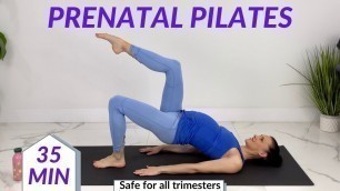 'Prenatal Pilates Workout (1st trimester, 2nd trimester, 3rd trimester) Pregnancy Pilates Workout'