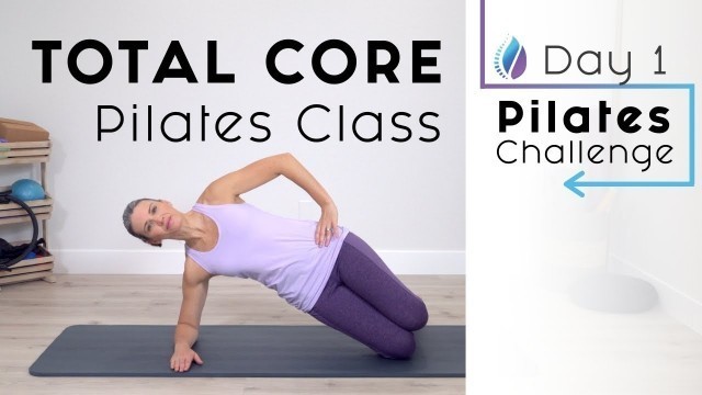 'Core Pilates Workout for Beginners | 7 Day At Home Pilates Workout Challenge'