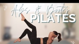 '20 MINUTE ABS AND BOOTY PILATES WORKOUT // follow along, quick  Pilates workout'
