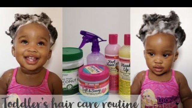 Toddler's natural hair care routine | Dimpho Maponyane | South African Youtuber