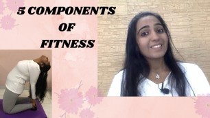 '5 COMPONENTS OF FITNESS # fitness #health #happy mind'