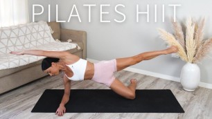 '20 MIN FULL BODY PILATES HIIT || Low Impact Workout (Stretch Included)'