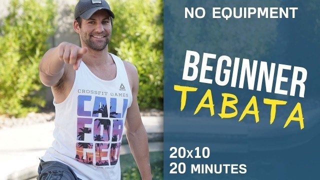 '20 Minute Beginner Tabata Workout (No Equipment)'