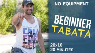 '20 Minute Beginner Tabata Workout (No Equipment)'