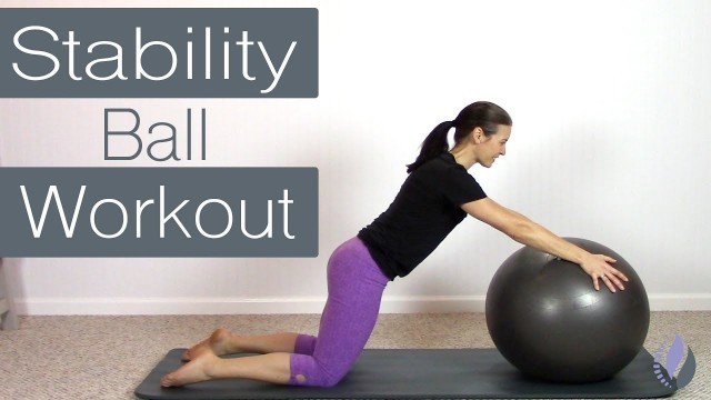 '15 Minute Pilates Workout with an Exercise Ball'