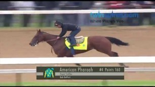 Champion American Pharoah in Kentucky Derby workout