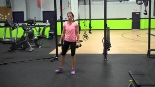 'Dumbbell Crossover Lunge Backwards'