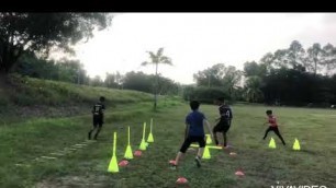 'workout,drills and partner passing ball'
