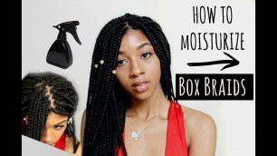 How To Moisturize Natural Hair in Box Braids & Twists | HIDE NEW GROWTH & LAY EDGES