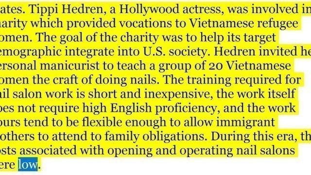 English workplace vocabulary: nail salon