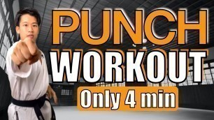 '4 MINUTE KARATE TABATA WORKOUT for Faster & Stronger PUNCHES'