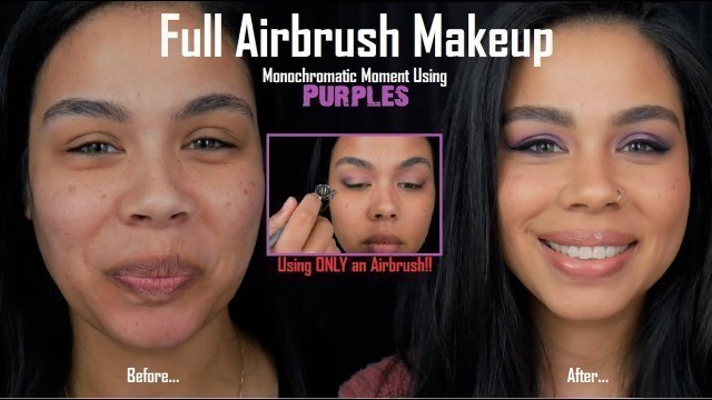 Full Face Airbrush Makeup GRWM Purples | IHEARTAIRBRUSH