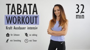 'TABATA WORKOUT für Zuhause 2020 / Kraft Ausdauer intensiv | Katja Seifried'