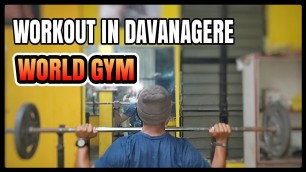 'WORKOUT IN DAVANAGERE WORLD GYM|MY FITNESS KANNADA CHANNEL|IN KANNADA'