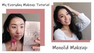 MY EVERYDAY (MONOLID) MAKEUP TUTORIAL | SIMPLE, BEGINNERS, ACNE PRONE SKIN