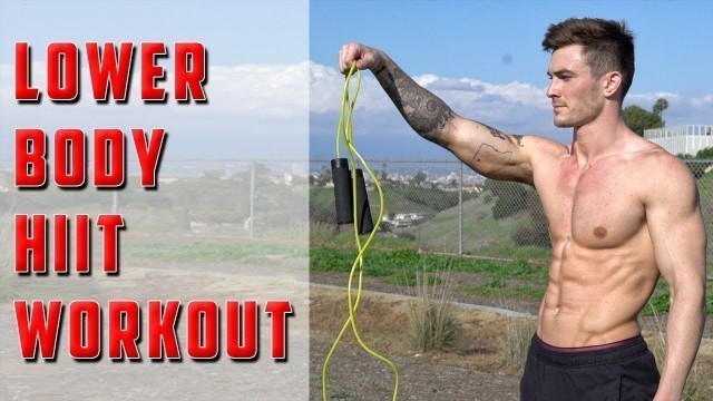 'V Shred 8 Minute Lower Body HIIT Workout | Follow Along Jump Rope Workout'