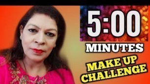 '5 Minute Makeup Challenge | Hit? or Miss? | Apurvas Beauty Channel'