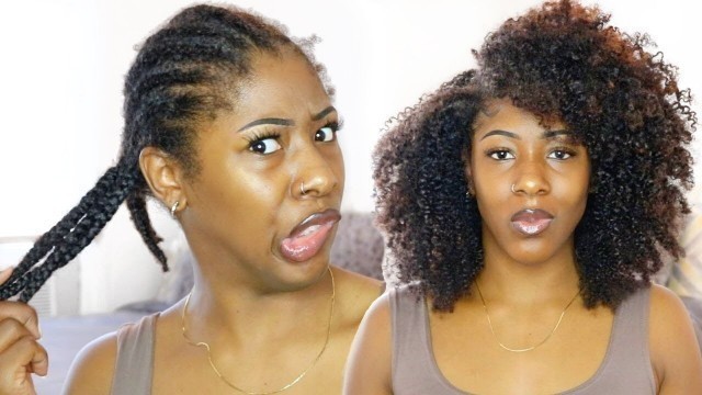 1 MONTH DOOKIE BRAIDS!!! // My "ANTI" Natural Hair WASH DAY ROUTINE After Protective Style