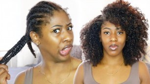 1 MONTH DOOKIE BRAIDS!!! // My "ANTI" Natural Hair WASH DAY ROUTINE After Protective Style