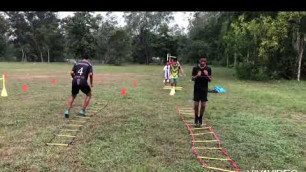 'workout fast feet drills and score target'
