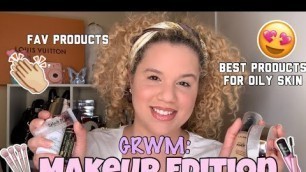 GRWM: Everyday Makeup Tutorial | Best Products For Acne & Oily Skin | Curlyyheadlanny