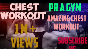 'Chest Workout!Middle Chest: Dumbbell fly cable crossover flat bench cable crossover and machine fly'