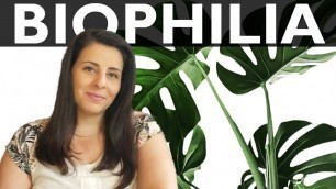 BIOPHILIA IN INTERIOR DESIGN // SUSTAINABLE DESIGN // NATURE IN DESIGN // TRENDS 2020-21