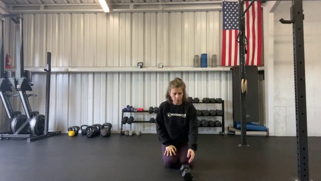 'Dumbbell Plank Crossover'