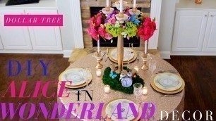 Alice in Wonderland Tea Party Ideas | Tea Party Decoration Ideas | Dollar Tree DIY Centerpieces