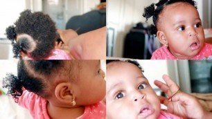CURL DEFINITION ON BLACK NIGERIAN BABY'S HAIR: How-To | Lizzy O